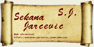 Sekana Jarčević vizit kartica